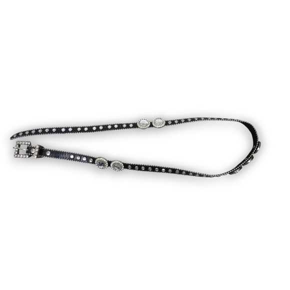 Womens Leather Rhinestone Western Belt Size‎ Medium / Large main image 8